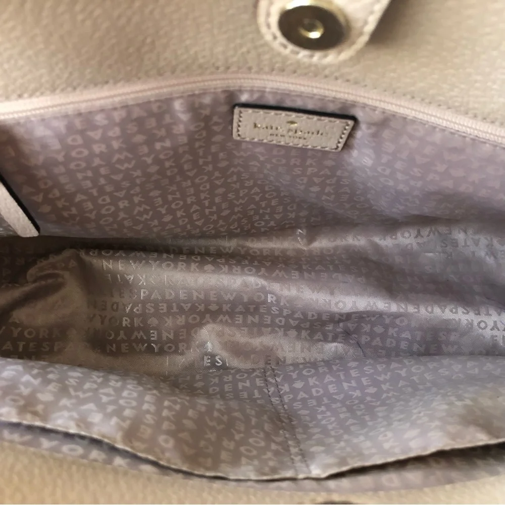 Kate spade Grove Street Terri Almondine Leather Shoulder Tote
